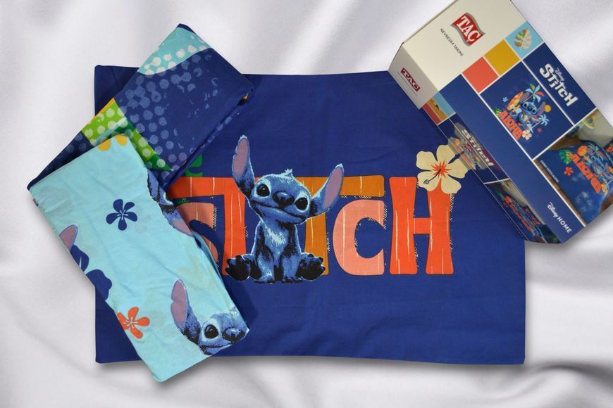 Підліткова постільна білизна TAC Disney полуторний Stitch Aloha 41223-К фото