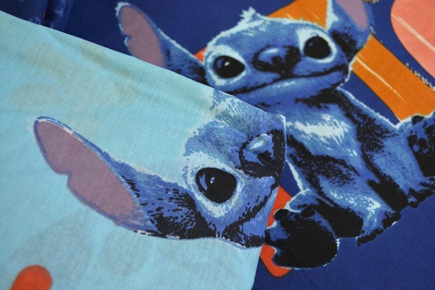 Підліткова постільна білизна TAC Disney полуторний Stitch Aloha 41223-К фото