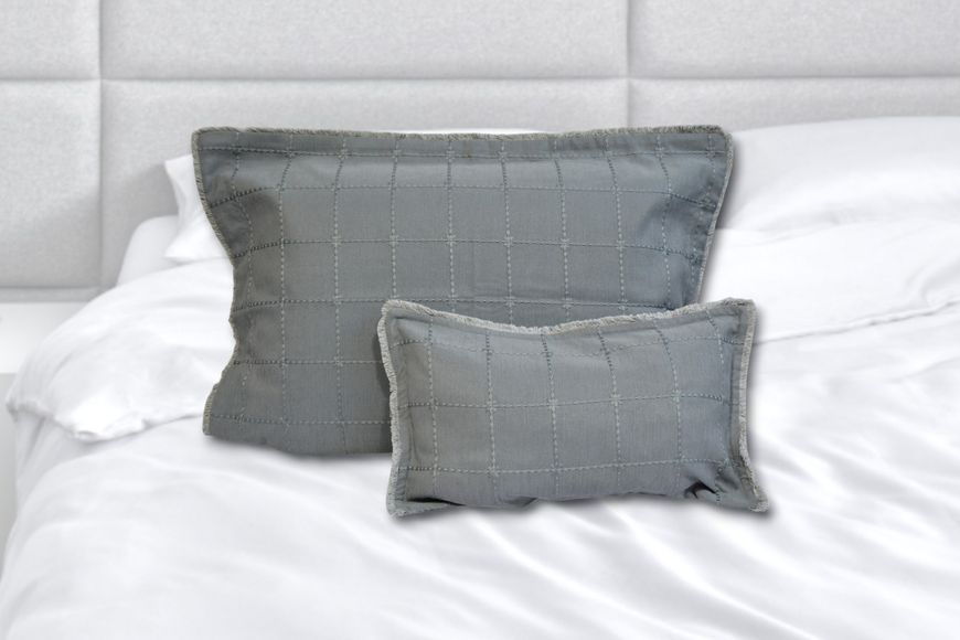 Жаккардове покривало з наволочками Bianca Grey 240 x 260 см 34201-К фото