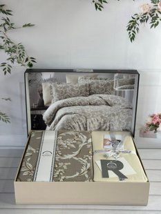 Постільна білизна євро Romeo Home Satin Sandra 6061 фото