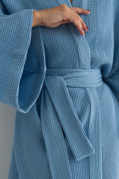 Халат вафельний Azure, блакитний HL0035-04-04 фото