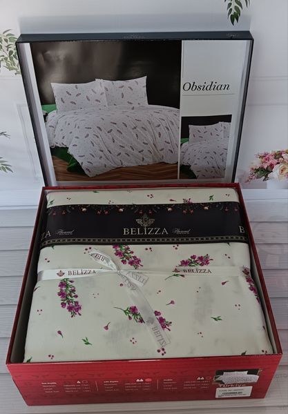 Фланелева постільна білизна Belizza Obsidian євро 349525 фото