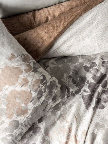 Постільна білизна євро розмір Cotton Box Lux Satin Blatt Gri 1002886 фото