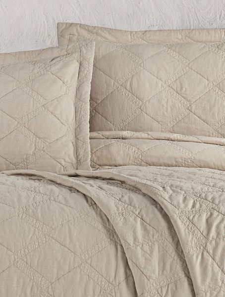 Покривало з наволочками Maribor Natural Creations 240 х 260 см. Beige 34406-К фото
