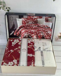 Постільна білизна євро Romeo Home Satin Sharon 6065 фото