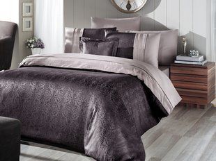Постільна білизна First Choice V.I.P Satin Moonlight євро London Brown 1937-09-К фото