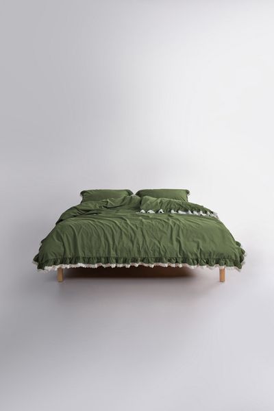 Постільна білизна Limasso Stonewashed Ranforse євро Dora Capulet Olive 41611-К фото