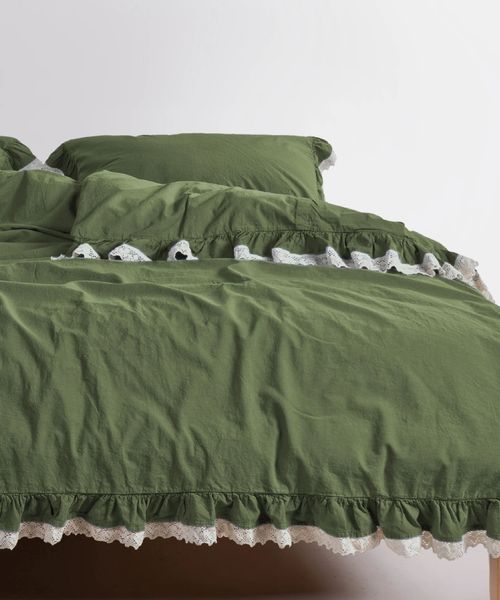 Постільна білизна Limasso Stonewashed Ranforse євро Dora Capulet Olive 41611-К фото