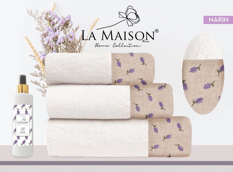 Подарунковий набір рушників La Maison 3 шт з ароматом Narin 30245-К фото