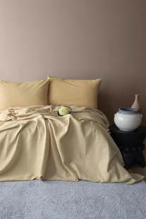 Комплект постельного белья евро с пледом Issimo Summerpunch Beige 40870-К фото
