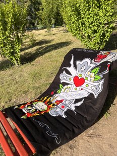 Пляжний рушник ED hardy 75х150см. 100% Бавовна. 10055 фото