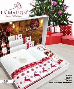 Подарочный набор полотенец La Maison 3 шт с ароматом Joyy 30295-К фото