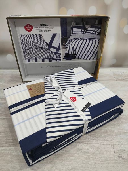 Постельное белье Cotton Box Nordek Nifty Lacivert евро 1102814 фото