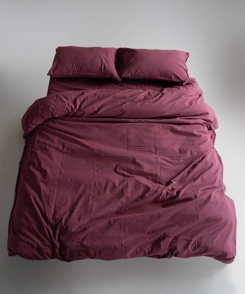 Постільна білизна Limasso Stonewashed Ranforse полуторний Raspberry 15035-К фото