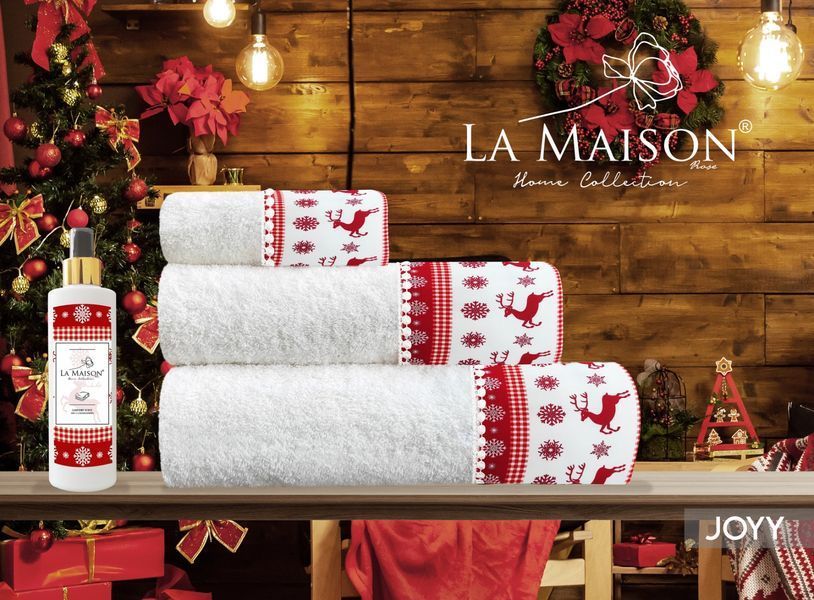 Подарунковий набір рушників La Maison 3 шт з ароматом Joyy 30295-К фото
