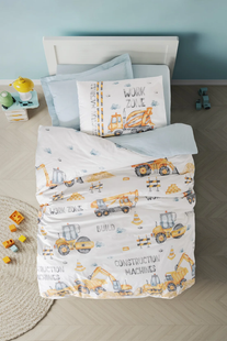 Постільна білизна Cotton Box Buildo Mavi полуторний 1002813 фото