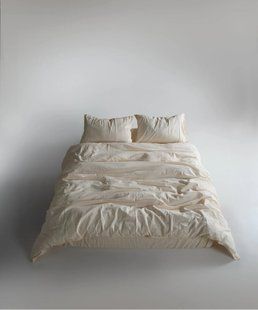 Постільна білизна Limasso Stonewashed Ranforse євро Akdeniz Krem 21408-К фото