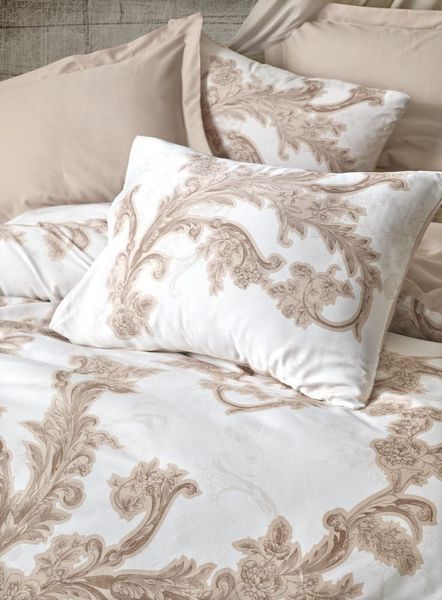 Постільна білизна євро розмір Cotton Box Lux Satin Loren Bej 1002912 фото