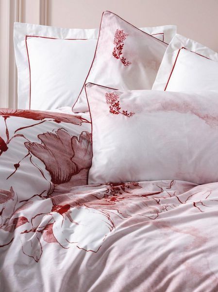 Постільна білизна євро розмір Cotton Box Elite Satin Gules Kirmizi 31657-К фото