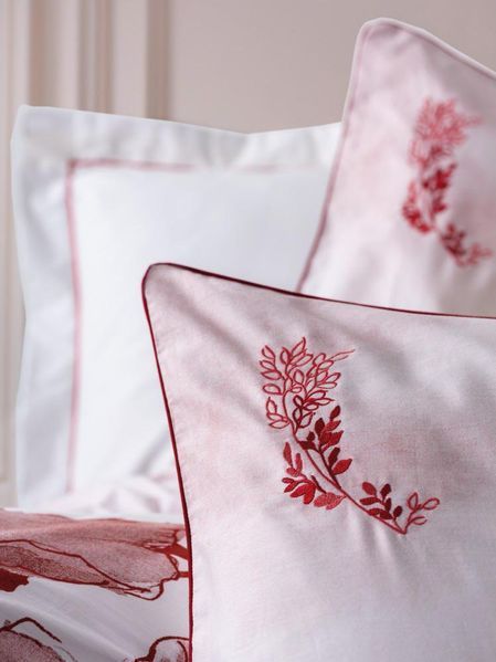 Постільна білизна євро розмір Cotton Box Elite Satin Gules Kirmizi 31657-К фото