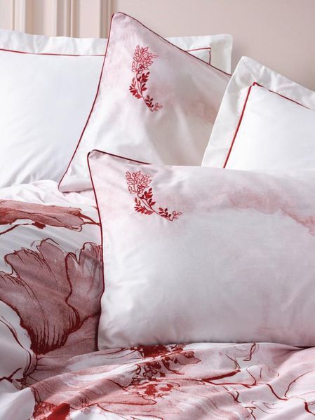 Постільна білизна євро розмір Cotton Box Elite Satin Gules Kirmizi 31657-К фото