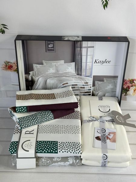 Постільна білизна євро Romeo Home Satin Kaylee 6265 фото