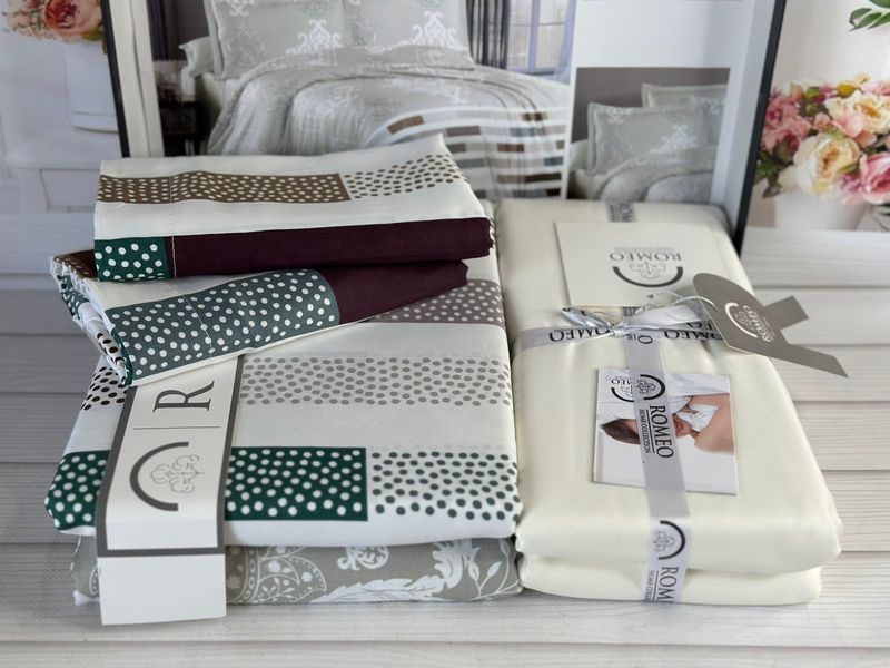 Постільна білизна євро Romeo Home Satin Kaylee 6265 фото