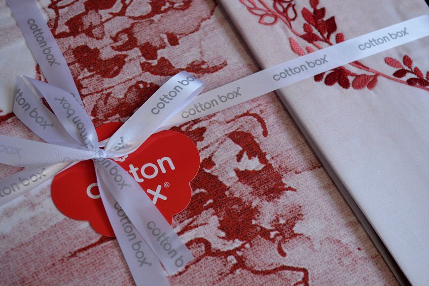Постільна білизна євро розмір Cotton Box Elite Satin Gules Kirmizi 31657-К фото