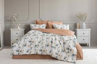 Комплект постільної білизни Saheser Digital Satin Terra євро 41684-К фото