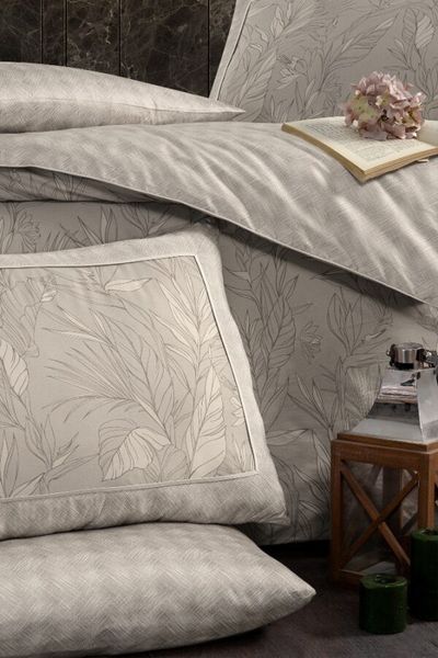 Постільна білизна євро розмір La Romano Premium Satin Stefan Wind 20036-К фото