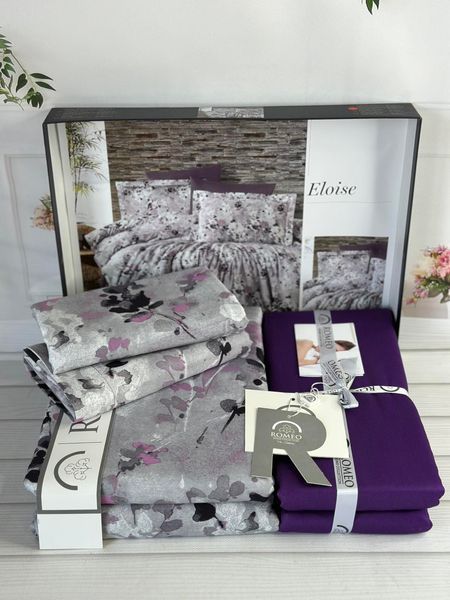 Постільна білизна євро Romeo Home Satin Eloise 6264 фото