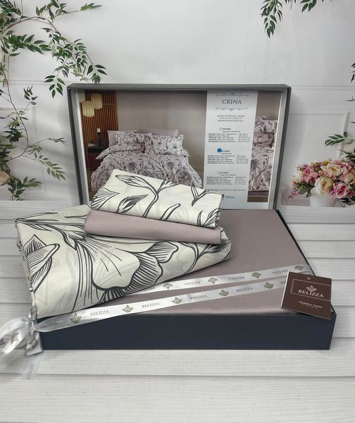 Постельное белье Belizza Satin евро Crina 88379 фото