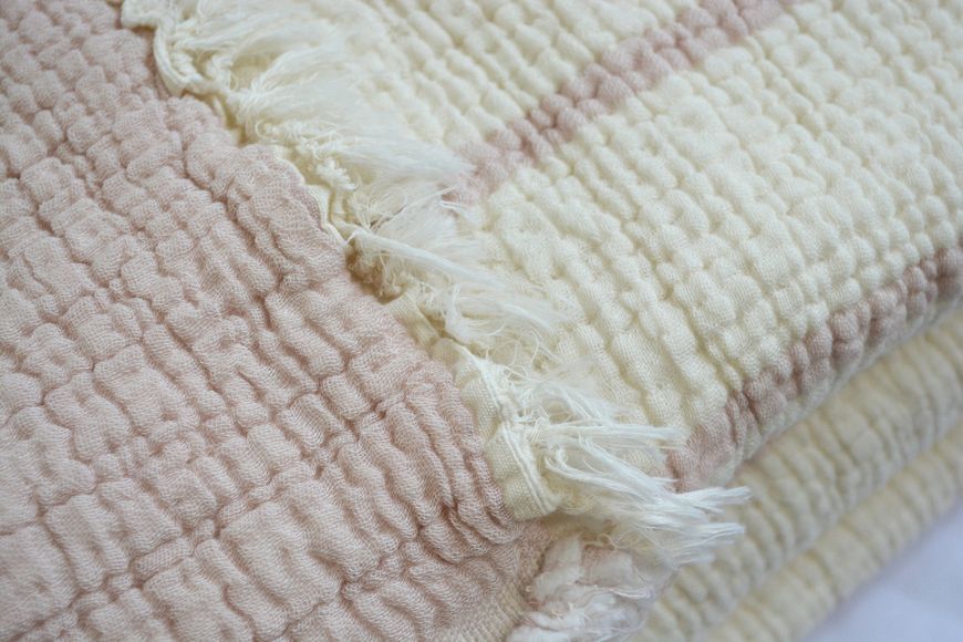 Муслінове покривало Moss Exclusive Muslin 230х250 см Pudra 34303-К фото
