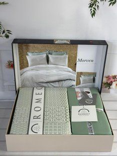 Постільна білизна євро Romeo Home Satin Morven 6263 фото