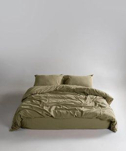 Постільна білизна Limasso Stonewashed Ranforse євро Akdeniz Yesili 21410-К фото