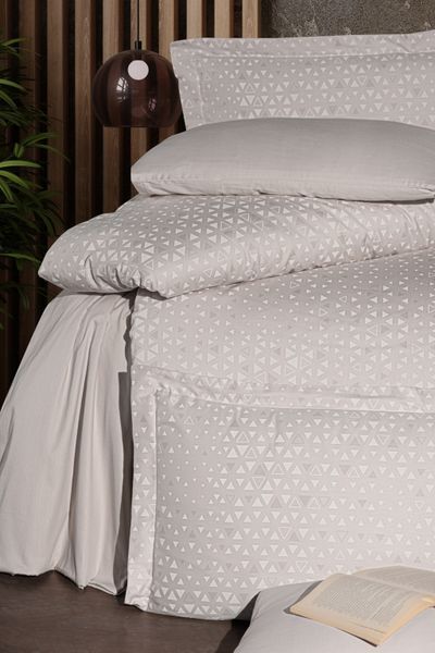 Постільна білизна First Choice Cotton Satin євро Megan Beige 41051-К фото