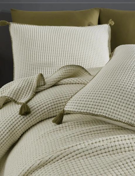 Постільна білизна з покривалом Dantela Satin 240 x 260 см Drina Haki 41458-К фото