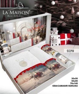 Подарочный набор полотенец La Maison 3 шт с ароматом Selh 30484-К фото
