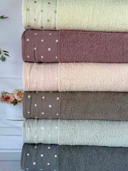 Набір махрових рушників Cestepe MicroCotton Premium Inci 50х90 см лицеві 6 шт 6178 фото