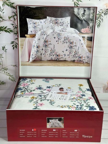 Фланелева постільна білизна Romeo Home євро 5674 фото