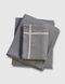 Фланелева постільна білизна First Choice Flanel євро Soprano Grey 40708-К фото 2