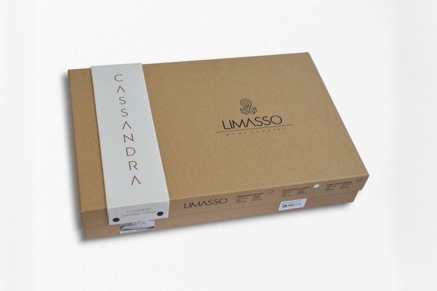 Комплект постільної білизни євро Limasso Cassandra Natural Cream 41075-К фото