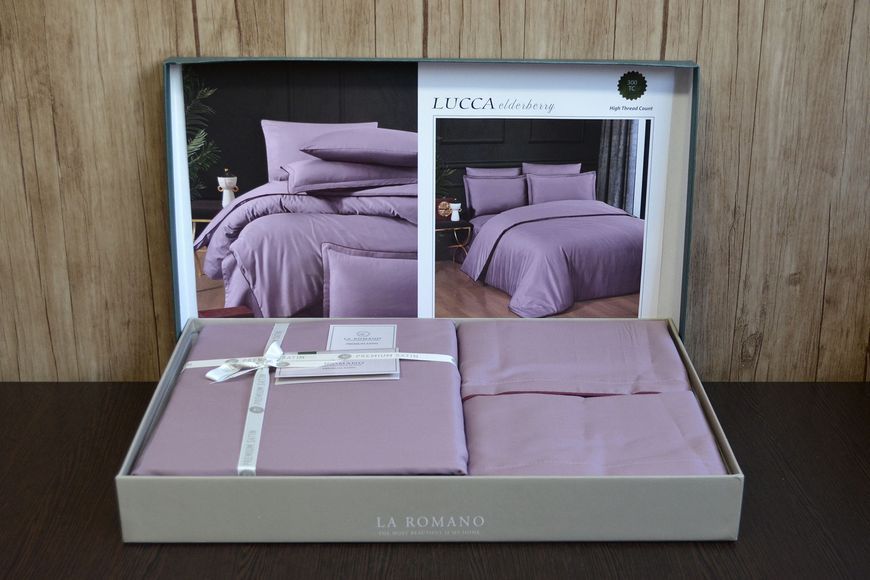 Постільна білизна сімейний розмір La Romano Premium Satin Lucca Berry 40954-К фото