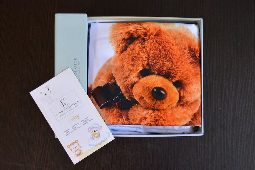 Постільна білизна для новонароджених First Choice Baby Digital Satin Bear 21280-К фото