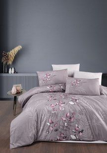 Постільна білизна First Choice Ranforce євро Hardy Violet 40525-К фото