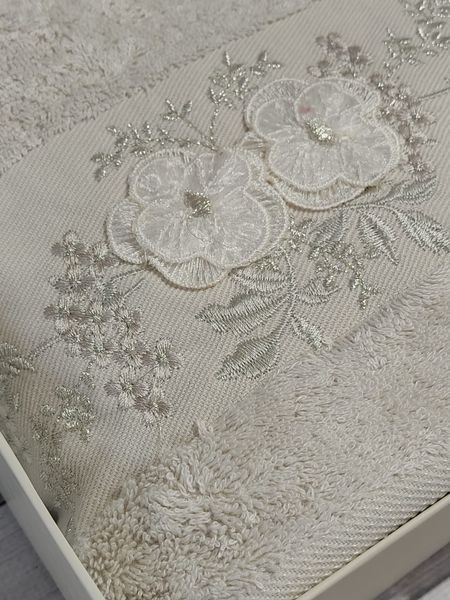 Подарунковий набір рушників Pupilla Cristina bej 100% Бавовна 4899 фото