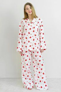 Піжамний бавовняний костюм з мереживом Big Love (XS/S) HL0073-02-69 фото