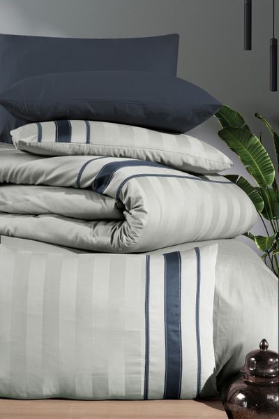 Постільна білизна First Choice Deluxe Satin євро Artwel Silver 21169-К фото