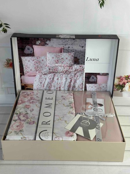 Постільна білизна євро Romeo Home Satin Luna 6261 фото