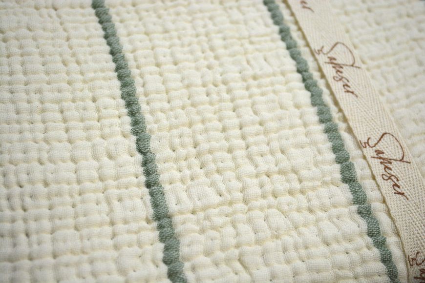 Муслінове покривало Saheser Sante 160 х 240 см. Green зелений 34370-К фото